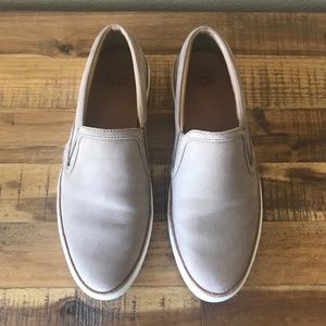 UGG Soleda Tan Leather Slip On Sneaker